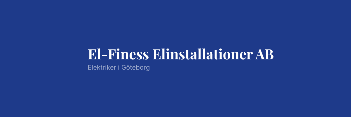 El-Finess Elinstallationer AB