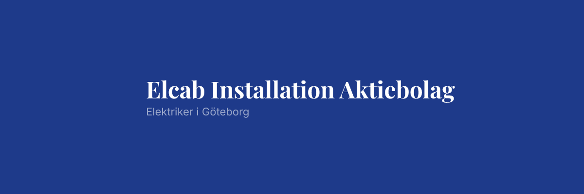 Elcab Installation Aktiebolag