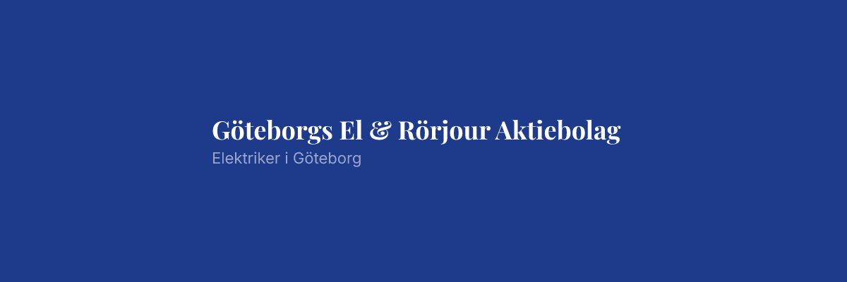 Göteborgs El & Rörjour Aktiebolag