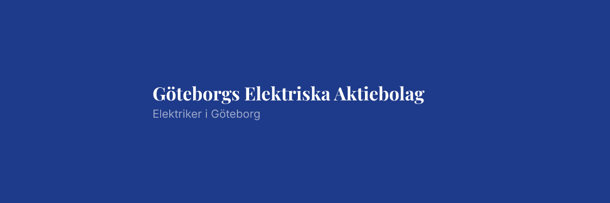 Göteborgs Elektriska Aktiebolag