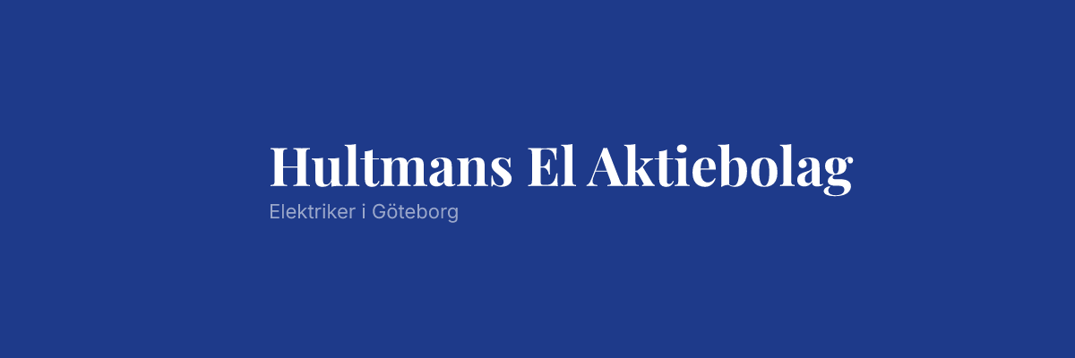 Hultmans El Aktiebolag