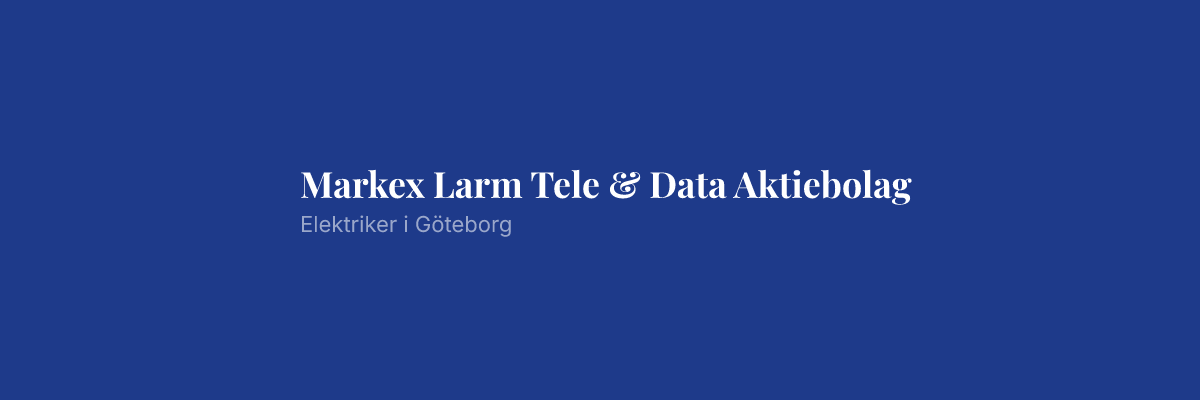Markex Larm Tele & Data Aktiebolag