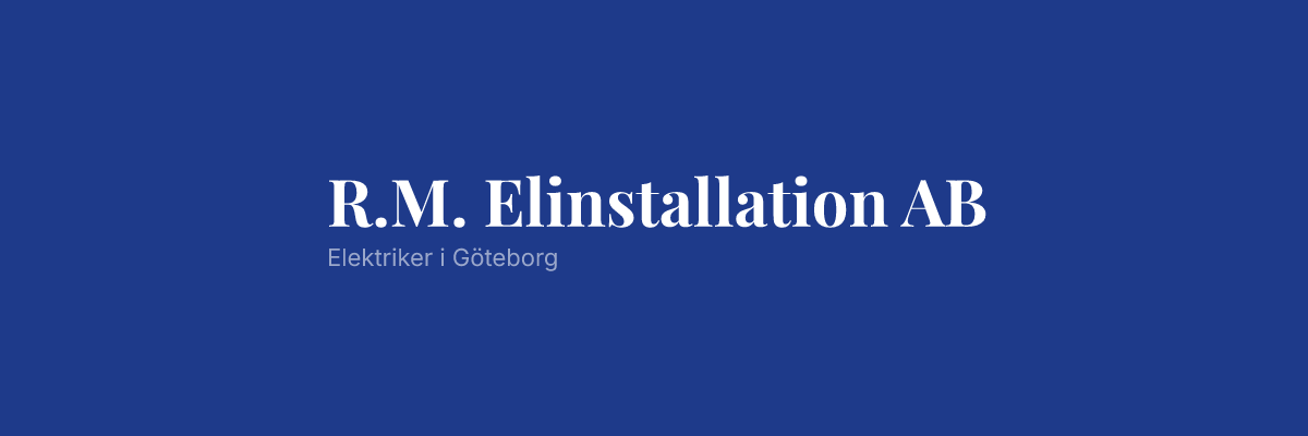 R.M. Elinstallation AB