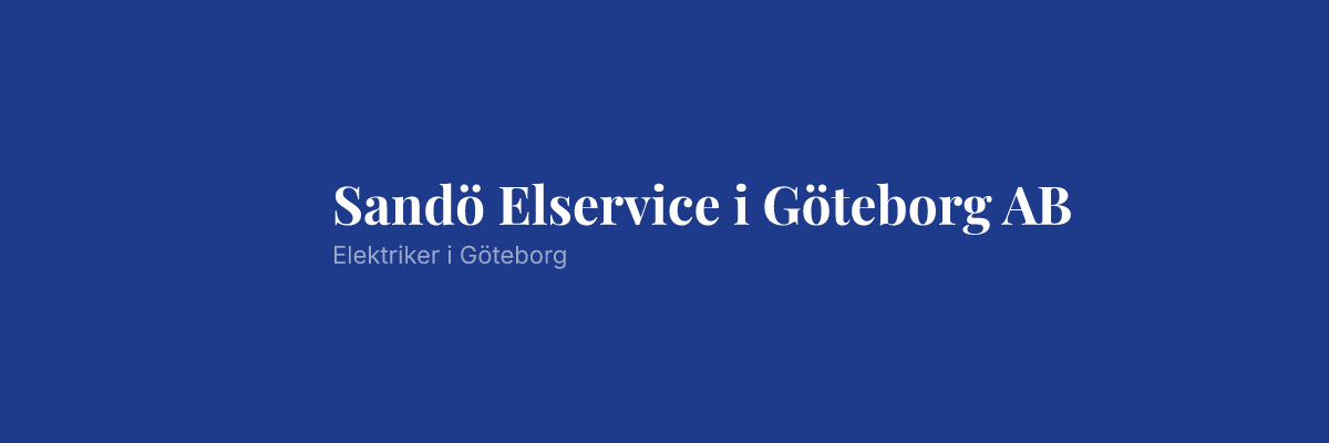 Sandö Elservice i Göteborg AB