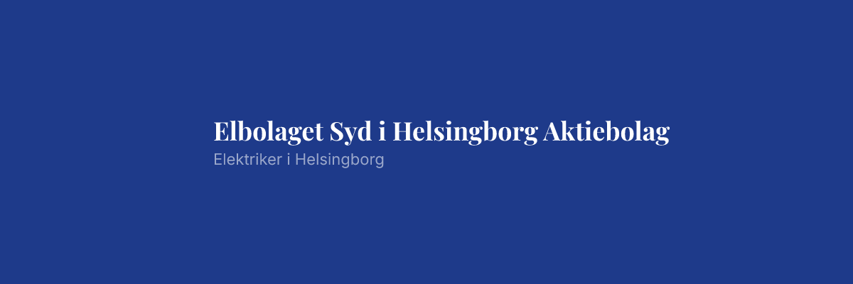 Elbolaget Syd i Helsingborg Aktiebolag