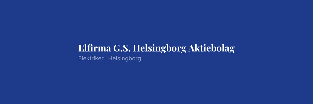 Elfirma G.S. Helsingborg Aktiebolag