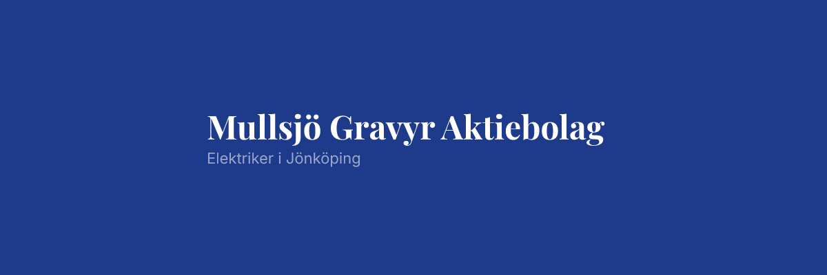Mullsjö Gravyr Aktiebolag