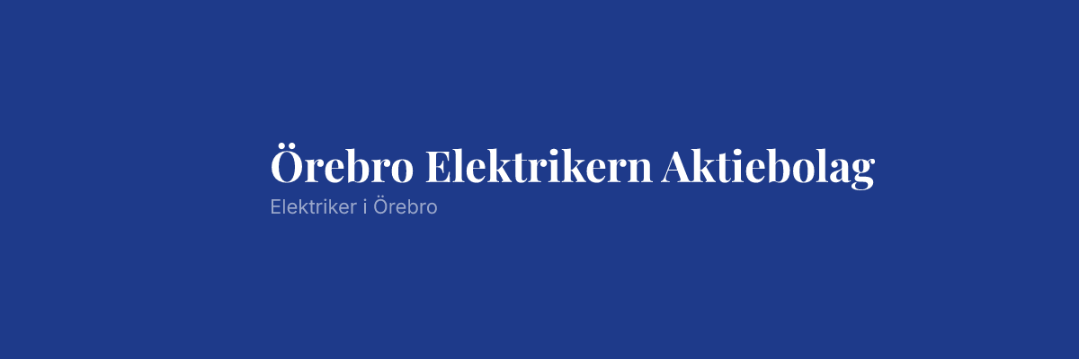 Örebro Elektrikern Aktiebolag