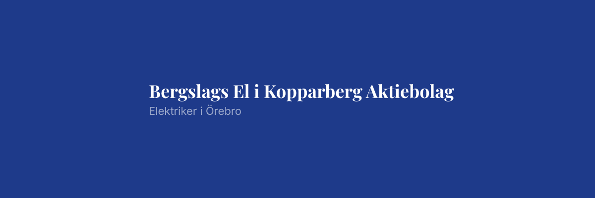 Bergslags El i Kopparberg Aktiebolag