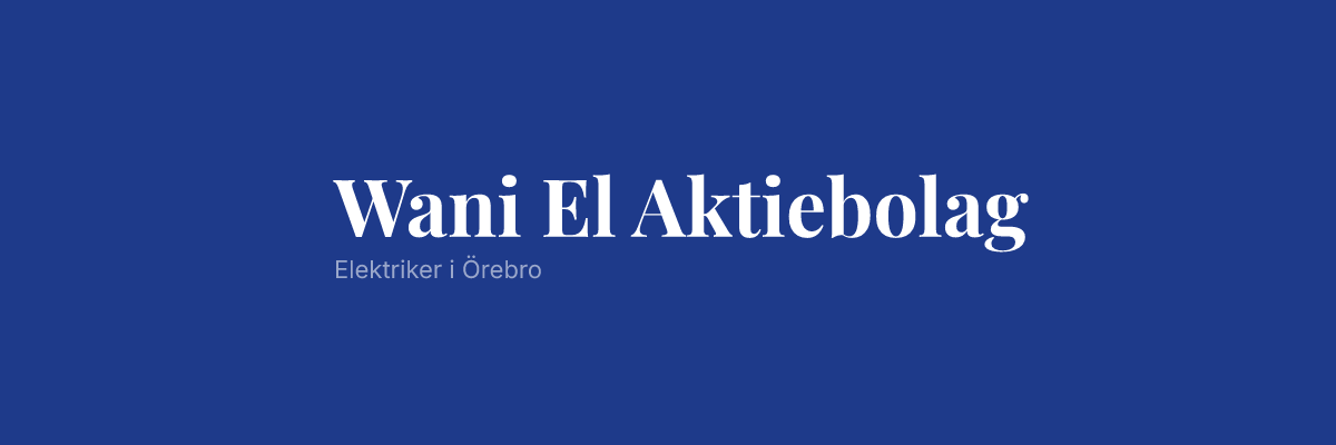 Wani El Aktiebolag