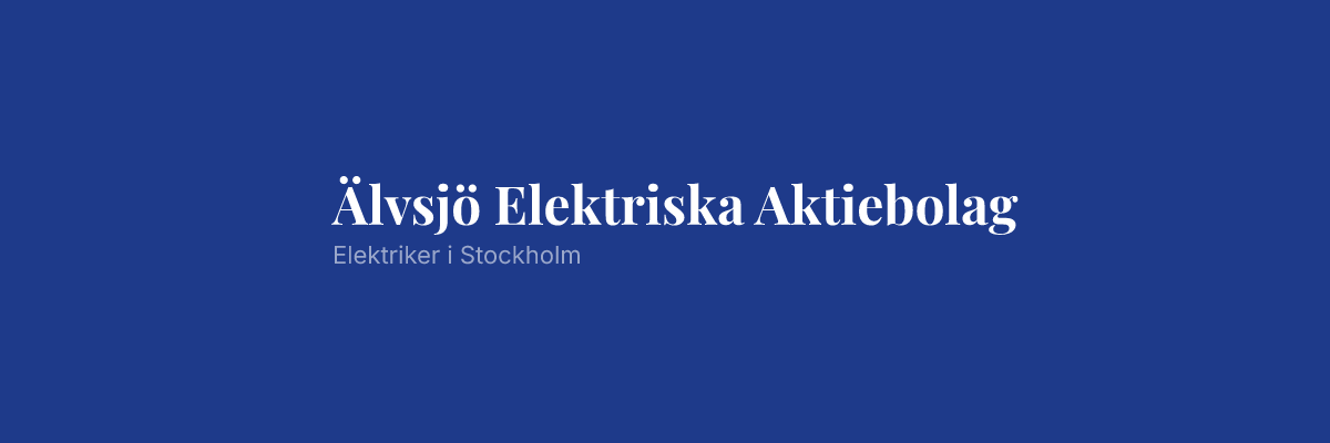 Älvsjö Elektriska Aktiebolag