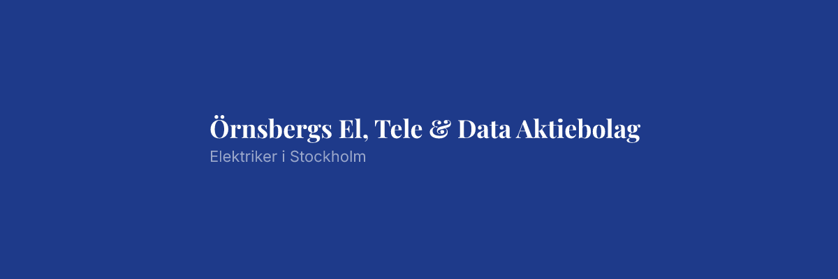 Örnsbergs El, Tele & Data Aktiebolag