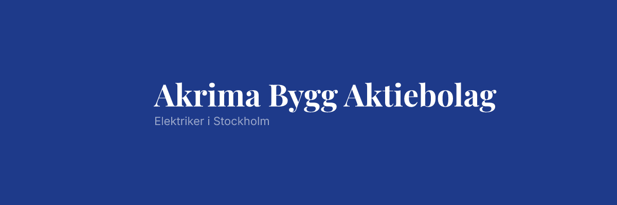 Akrima Bygg Aktiebolag