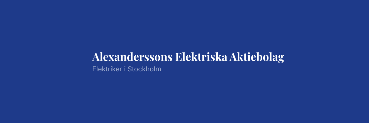 Alexanderssons Elektriska Aktiebolag