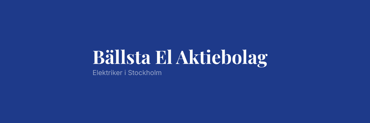 Bällsta El Aktiebolag
