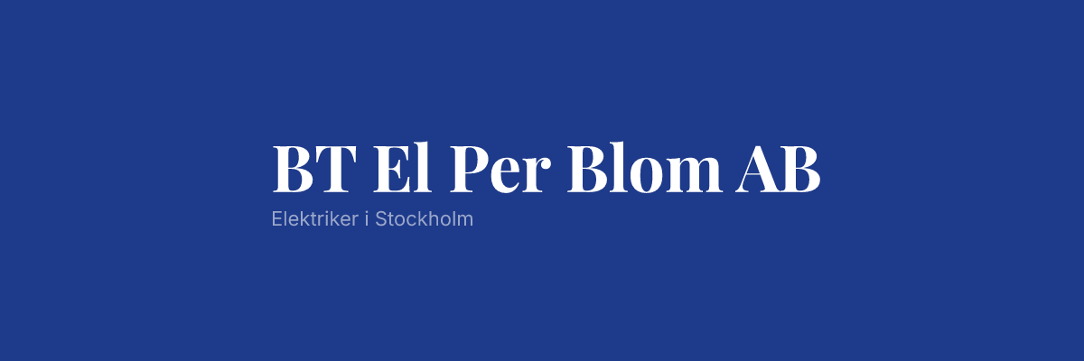 BT El Per Blom AB