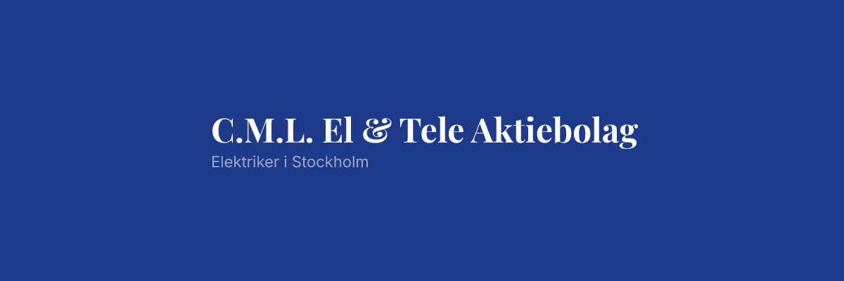 C.M.L. El & Tele Aktiebolag