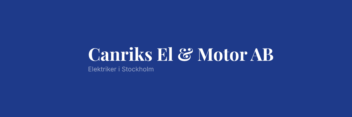 Canriks El & Motor AB