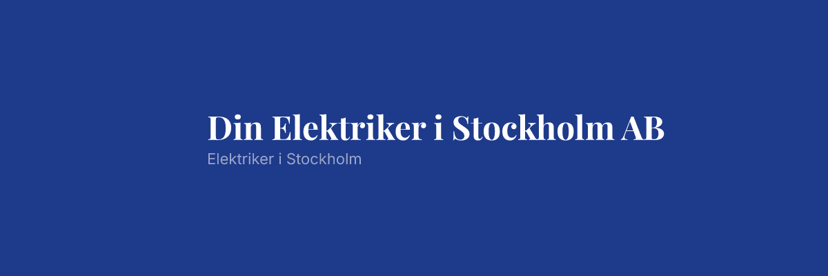 Din Elektriker i Stockholm AB