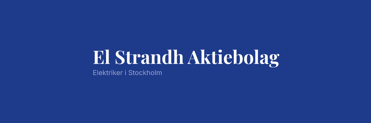 El Strandh Aktiebolag