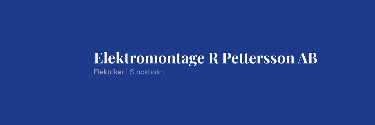 Elektromontage R Pettersson AB