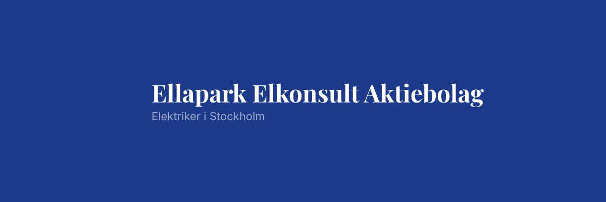 Ellapark Elkonsult Aktiebolag