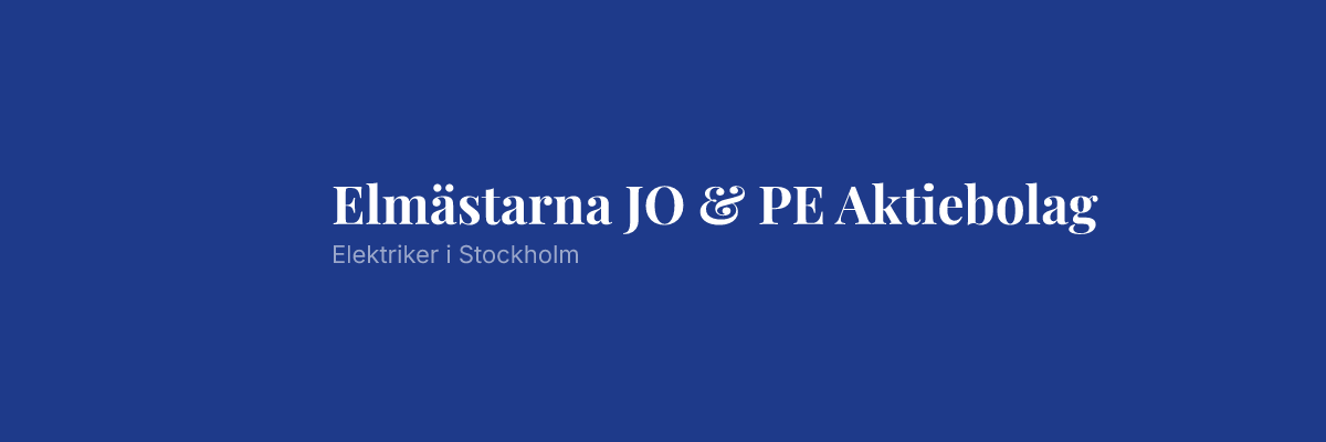 Elmästarna JO & PE Aktiebolag