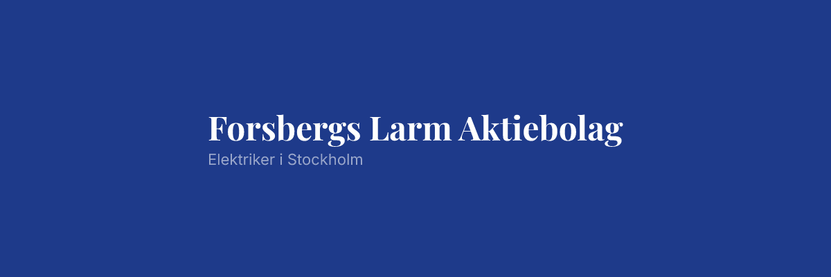 Forsbergs Larm Aktiebolag