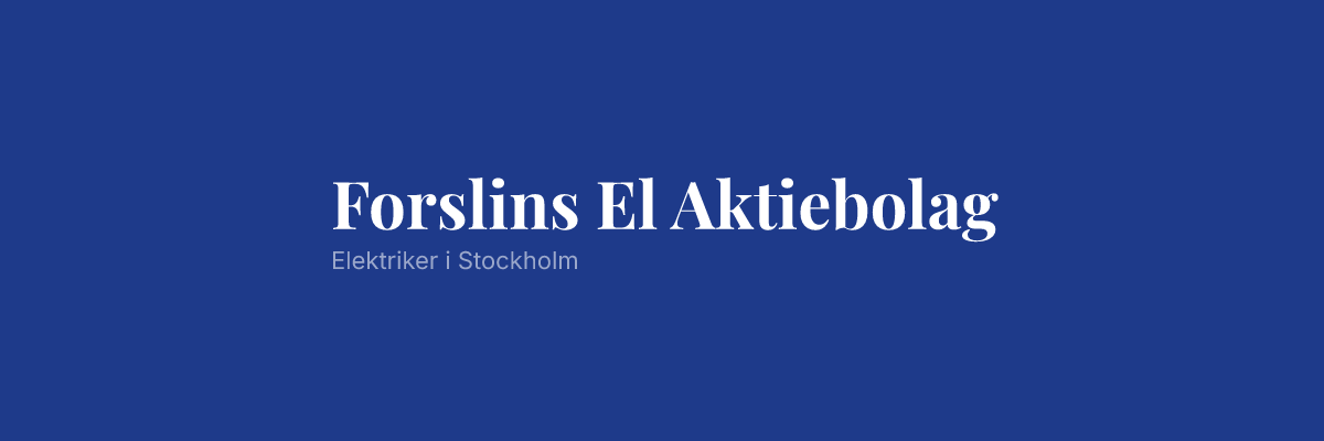 Forslins El Aktiebolag