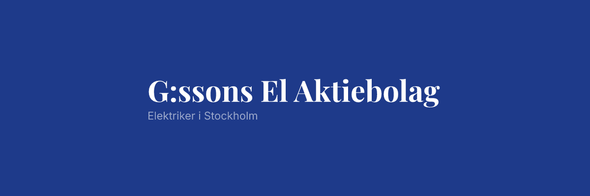 G:ssons El Aktiebolag