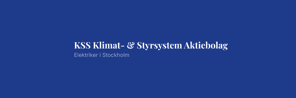 KSS Klimat- & Styrsystem Aktiebolag