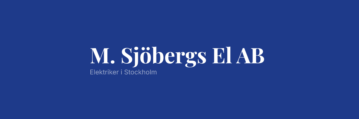 M. Sjöbergs El AB