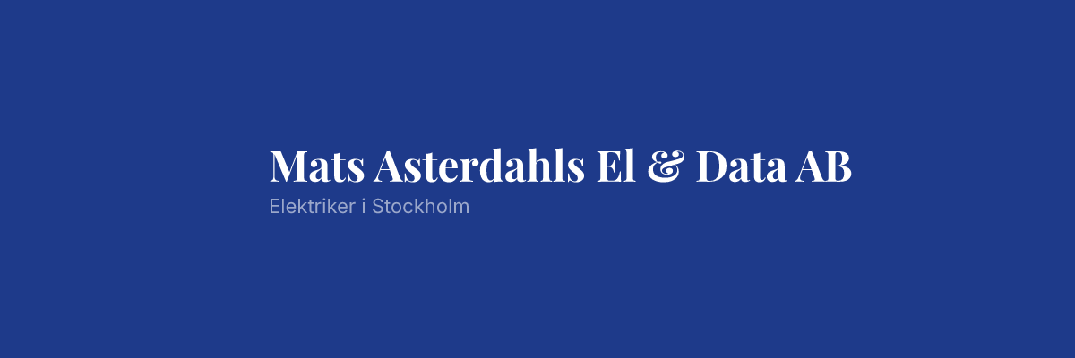 Mats Asterdahls El & Data AB