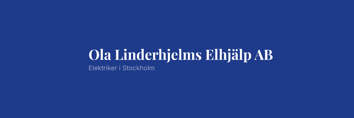 Ola Linderhjelms Elhjälp AB