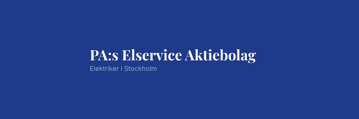 PA:s Elservice Aktiebolag