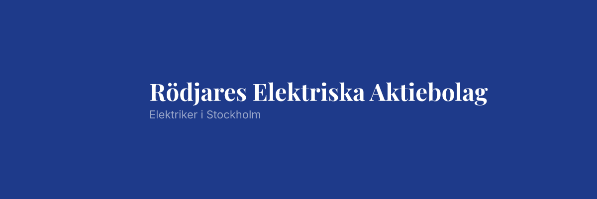 Rödjares Elektriska Aktiebolag
