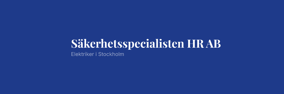Säkerhetsspecialisten HR AB