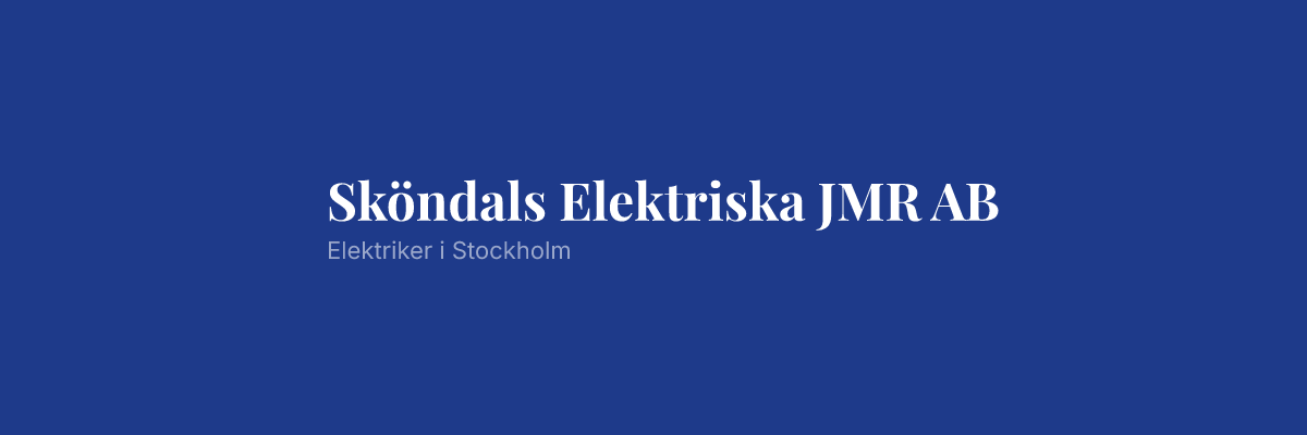Sköndals Elektriska JMR AB