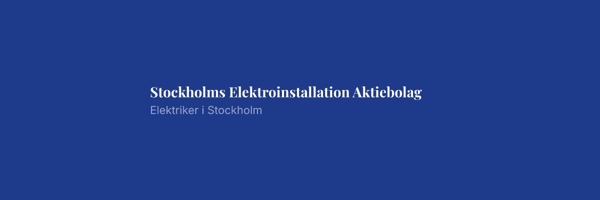 Stockholms Elektroinstallation Aktiebolag