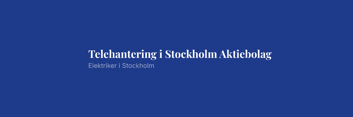 Telehantering i Stockholm Aktiebolag