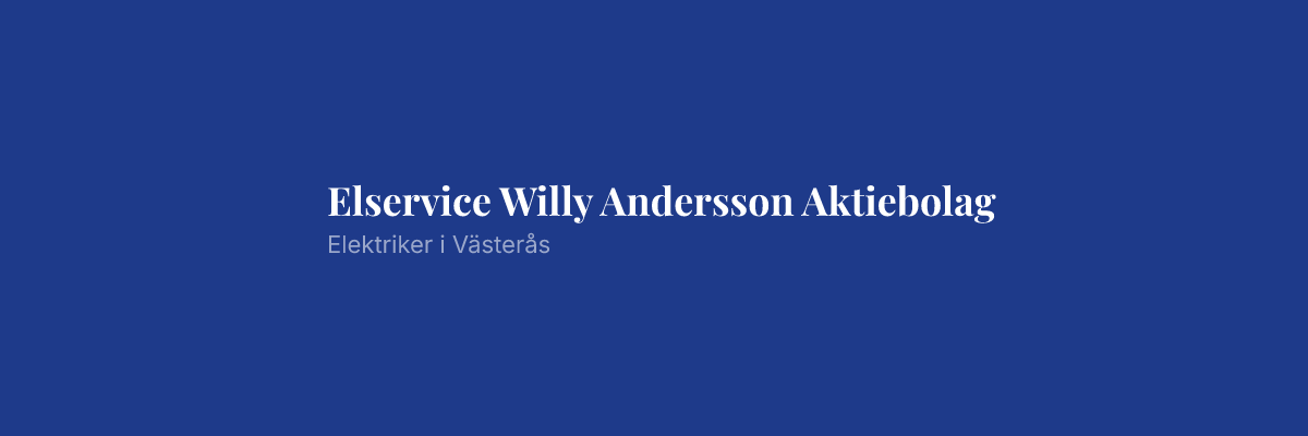 Elservice Willy Andersson Aktiebolag