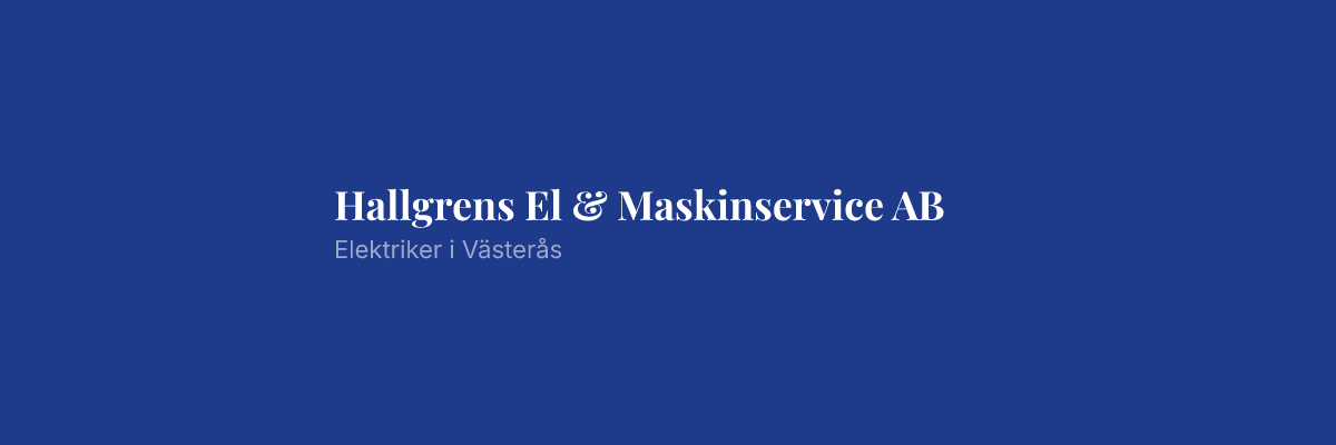 Hallgrens El & Maskinservice AB