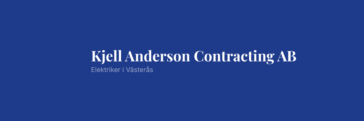 Kjell Anderson Contracting AB