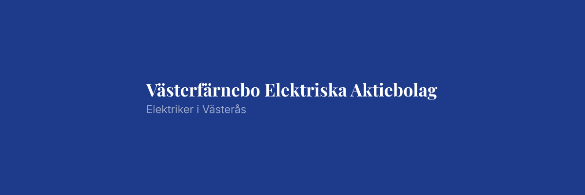 Västerfärnebo Elektriska Aktiebolag