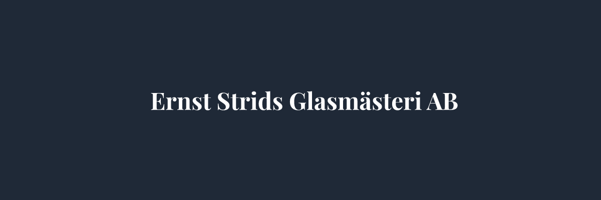 Ernst Strids Glasmästeri AB – Glasmästare i Göteborg
