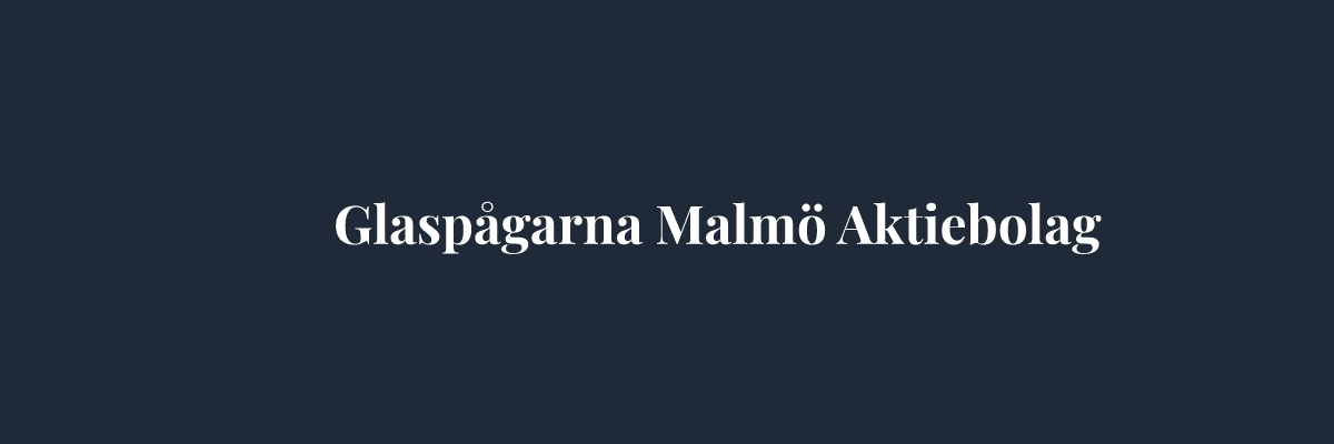 Glaspågarna Malmö Aktiebolag – Glasmästare i Malmö
