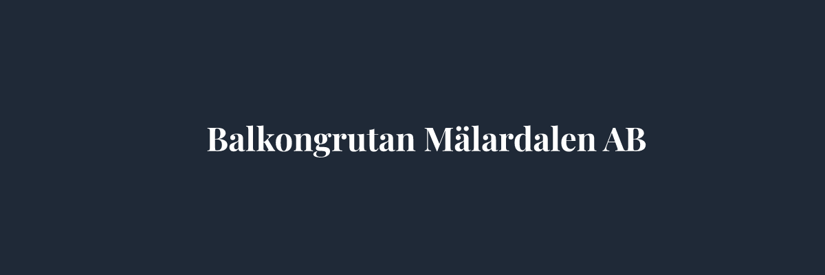 Balkongrutan Mälardalen AB – Glasmästare i Stockholm