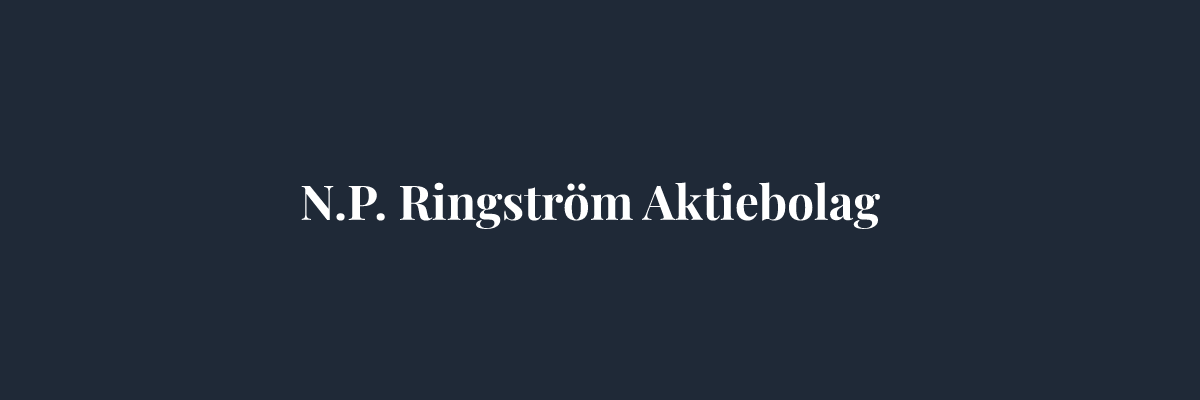 N.P. Ringström Aktiebolag – Glasmästare i Stockholm