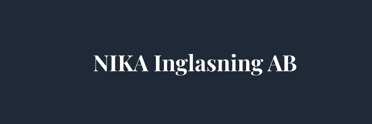 NIKA Inglasning AB – Glasmästare i Stockholm