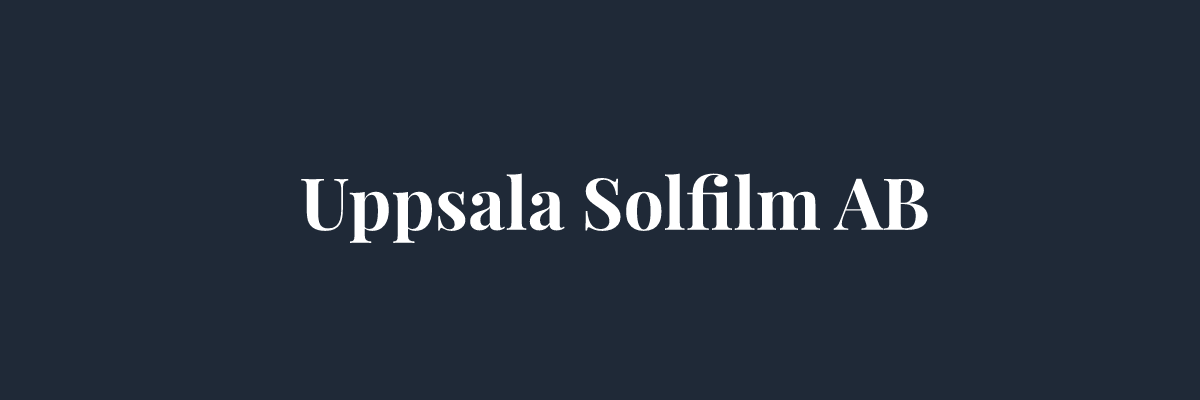Uppsala Solfilm AB – Glasmästare i Uppsala